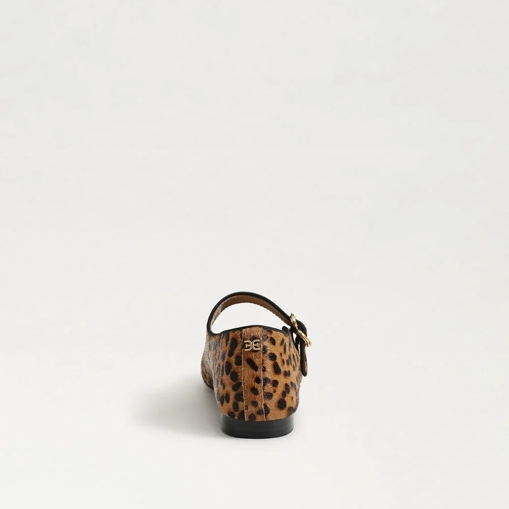 Sam Edelman Leopard Brahma Hair Leather Ballet Flats 7 1/2 NWT - Picture 6 of 14